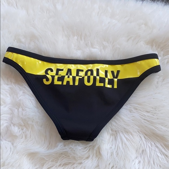 SEAFOLLY Trackside Scuba Bikini Bottom Sz 8 - Picture 4 of 7
